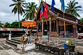 Luang Prabang - Laos. Wat Phan Luang, the temple on the opposite shore of the Nam Khan.